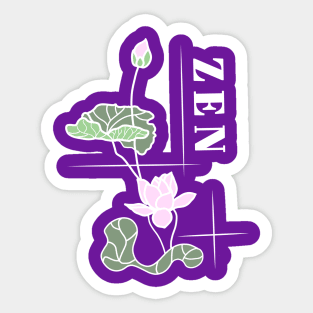 Zen Lotus Meditation Sticker